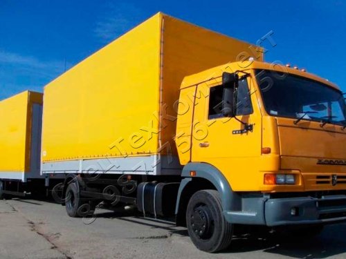 Тягач на базе бортоваго КАМАЗ 4308 + прицеп европлатформа